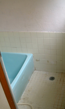 浴室壁パネル 浴室修理 施工前