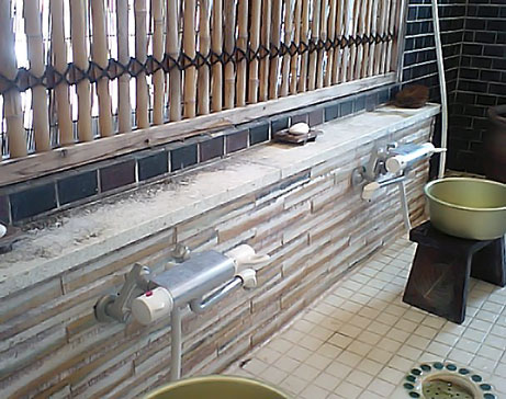 浴場壁パネル 浴場修理 施工前